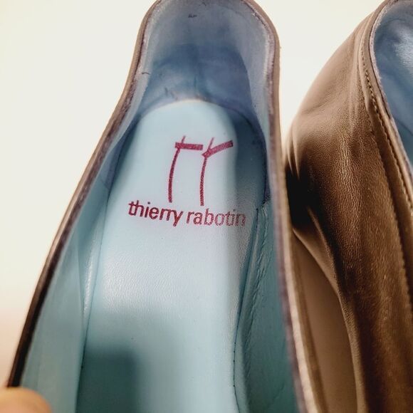 THIERRY RABOTIN CECILIA BALLERINA BOW SQUARE TOE HIDDEN WEDGE Size 7 Size 37.5 - Picture 8 of 11